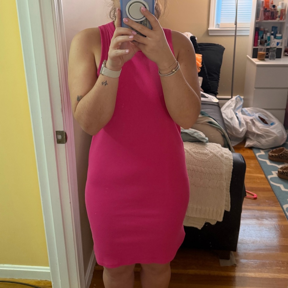 Old Navy Vibrant Pink Mini Dress